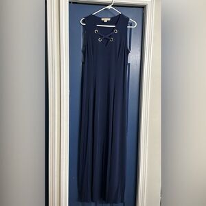 Michael Kors Navy Maxi Dress Criss‎ Cross Size M